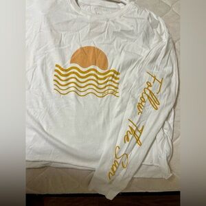 Pura Vida Follow The Sun Boxy Long-Sleeve tee